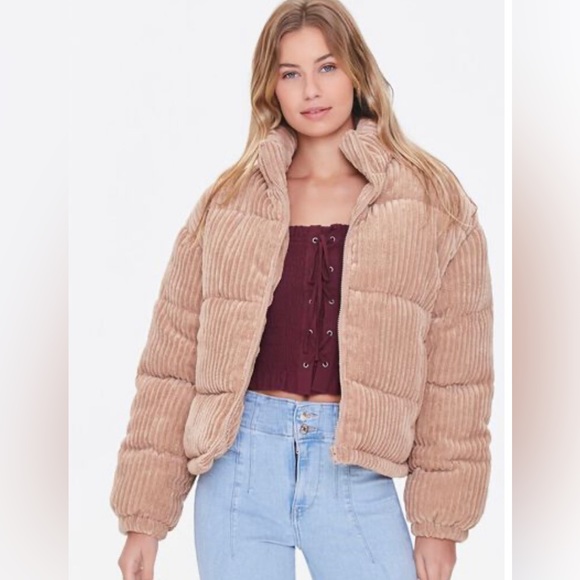 Forever 21 Jackets & Blazers - Forever 21 Corduroy Puffer Coat
